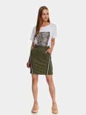 Top Secret Zelená púzdrová sukňa s pásom TOP SECRET XS