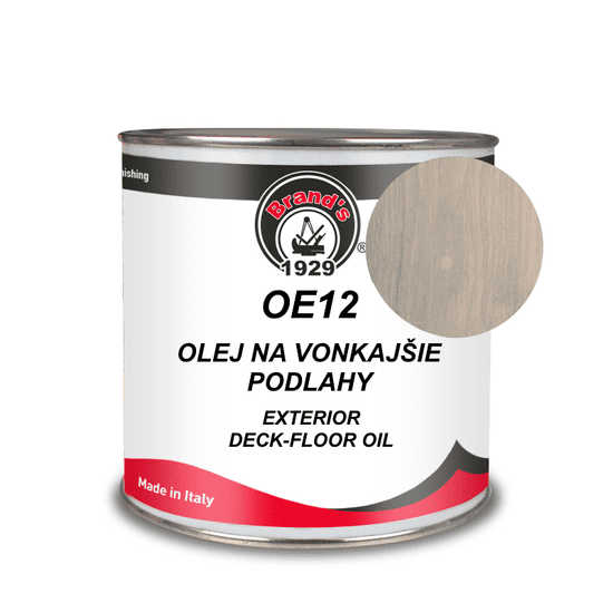 Brand’s 1929 OE12 DECK-FLOOR OIL odtieň 1011 sivá - exteriérový podlahový olej na drevo