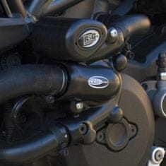 R&G racing kryty motora R &amp; G Racing pre motocykle DUCATI Diavel (spojka + vodné čerpadlo), čierne (pár)