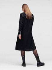 Karl Lagerfeld Čierne košeľové šaty KARL LAGERFELD M