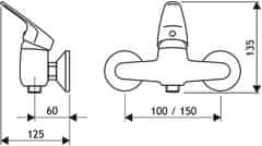 Samplus ES.2120.B/I-100 Sprchová batéria