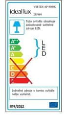 Ideal Lux LED Nástenné svietidlo Ideal Lux VIRTUS AP 4000K 255989 17W 1200lm 4000K IP20 27,5 cm biele