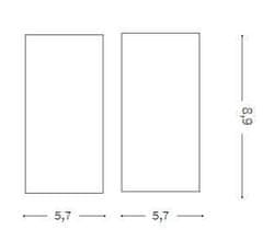 Ideal Lux LED Stropné svietidlo Ideal Lux Nitro Square Bianco 206035 hranaté biele 10W 900lm