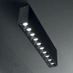 Ideal Lux LED Stropné bodové svietidlo Ideal Lux Lika 10W Surface BK 244884 1100lm 3000K IP20 čierne