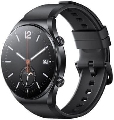 Chytré hodinky Xiaomi Mi Watch S1, Bluetooth volanie zafírové sklíčko ochrana zafírovým sklom GPS NFC bezkontaktné platby Wi-Fi Wifi Bluetooth 5.2 reproduktor mikrofón 5ATM 117 športových režimov notifikácie z telefónu vlajkové šikovné hodinky 12 dní výdrž výkonná batéria farebný Amoled displej, dlhá výdrž, multisport, GPS, Glonass, Galileo, Beidou, SpO2, spánok, tepová frekvencia, srdcové zóny