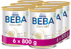 BEBA COMFORT 5 batoľacie mlieko, 6 x 800 g