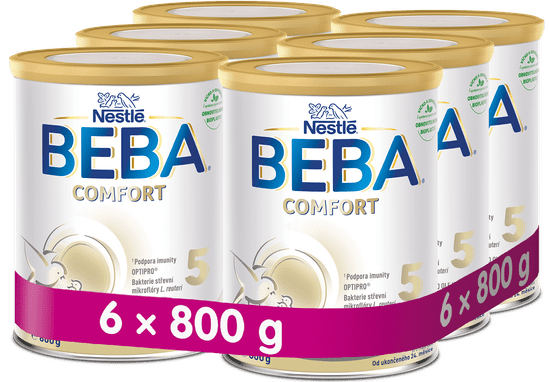 BEBA COMFORT 5 batoľacie mlieko, 6 x 800 g