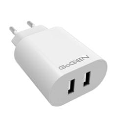 GoGEN Nabíjačka do siete ACH 206, 2× USB-A (24W) GOGACH206W, biela