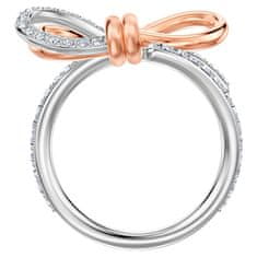 Swarovski Trblietavý bicolor prsteň s mašličkou Lifelong Bow 5440641 (Obvod 60 mm)