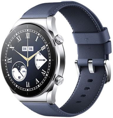 Chytré hodinky Xiaomi Mi Watch S1, Bluetooth volanie zafírové sklíčko ochrana zafírovým sklom GPS NFC bezkontaktné platby Wi-Fi Wifi Bluetooth 5.2 reproduktor mikrofón 5ATM 117 športových režimov notifikácie z telefónu vlajkové šikovné hodinky 12 dní výdrž výkonná batéria farebný Amoled displej, dlhá výdrž, multisport, GPS, Glonass, Galileo, Beidou, SpO2, spánok, tepová frekvencia, srdcové zóny