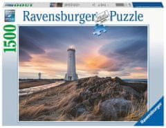 Ravensburger Puzzle Magická atmosféra nad majákom Akranes, Island 1500 dielikov