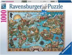 Ravensburger Puzzle Tajomná Atlantída 1000 dielikov