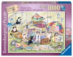 Ravensburger Puzzle Crazy Cats: Lenivé letné popoludnie 1000 dielikov