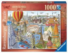 Ravensburger Puzzle Cesta okolo sveta za 80 dní 1000 dielikov