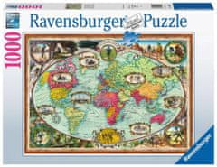 Ravensburger Puzzle Cesta okolo sveta na bicykli 1000 dielikov