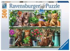 Ravensburger Puzzle Mačacia polica 500 dielikov