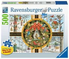Ravensburger Puzzle Vianočné spevavé vtáctvo XXL 500 dielikov