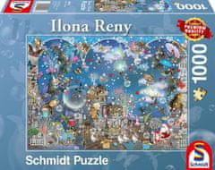 Schmidt Puzzle Modré vianočné nebo 1000 dielikov