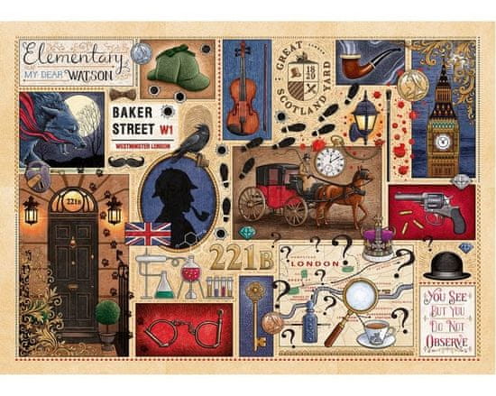 Gibsons Puzzle Knižný klub: Sherlock Holmes 1000 dielikov