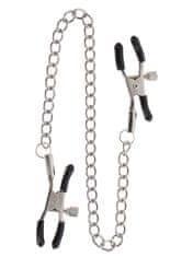 taboom TABOOM Nipple Play Adjustable Clamps with Chain (Silver)