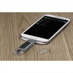 laeta Twin FlashPen, USB 2.0, 64 GB, 10 MB/s, šedý