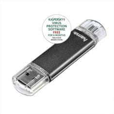 laeta Twin FlashPen, USB 2.0, 64 GB, 10 MB/s, šedý