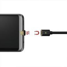 HAMA micro USB kábel Magnetic, A vidlica - micro B vidlica magnetická, 1 m