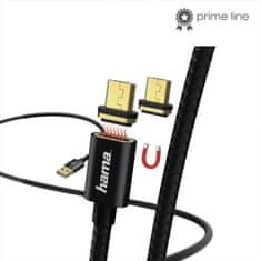 HAMA micro USB kábel Magnetic, A vidlica - micro B vidlica magnetická, 1 m