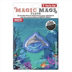 Step by Step Blikajúci obrázok Magic Mags Flash Jumping Dolphin Fips k aktovkám GRADE,SPACE,CLOUD,KID