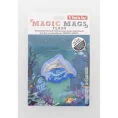 Step by Step Blikajúci obrázok Magic Mags Flash Jumping Dolphin Fips k aktovkám GRADE,SPACE,CLOUD,KID