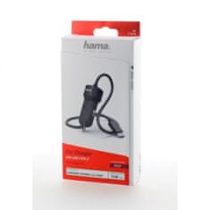 HAMA nabíjačka do vozidla s káblom, USB typ C (USB-C), 3 A, škatuľka Prime