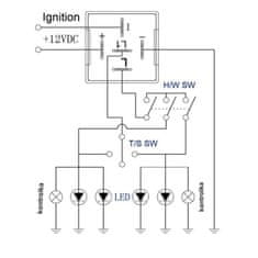 motoLEDy Indikátor blikača LED EP27 5 Pin 12V