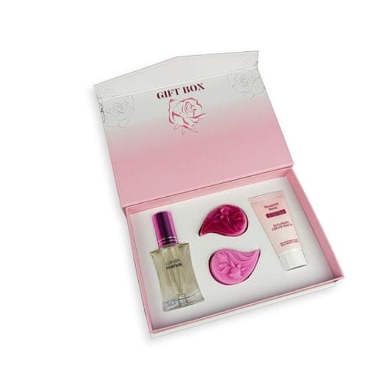 BioFresh Darčekový set Diamond Rose - Luxusný parfum, mydielka, deň&noc sérum Biofresh