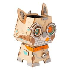 Robotime Robotime Drevené 3D Puzzle Flower Pot Puppy