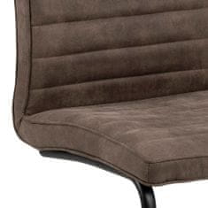 Design Scandinavia Jedálenská stolička Zola (SET 2 ks), hnedá
