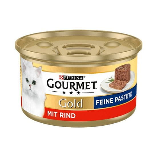 Gourmet Gold paštéta pre mačky s hovädzím 85 g