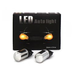 motoLEDy P27W 2 ks LED žiarovky 2x 3156 12-24V CANBUS oranžové PREMIUM 2x 2000lm