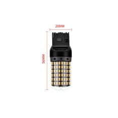 motoLEDy W21W 2 ks LED žiarovky 2x 7440 12-24V CANBUS oranžová PREMIUM 2x 2000lm