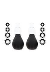 taboom TABOOM Nipple Play Nipple Enlargers with 8 Rings (Black)