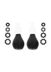 taboom TABOOM Nipple Play Nipple Enlargers with 8 Rings (Black)