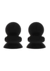 taboom TABOOM Nipple Play Vibrating Nipple Suckers (Black)