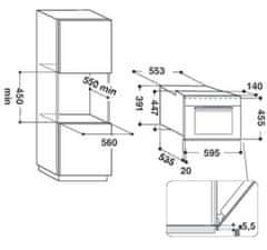 Whirlpool Vstavaná mikrovlnná rúra W11I MW161