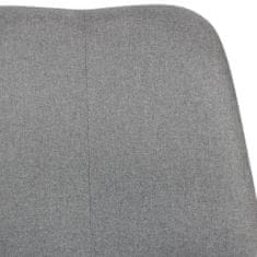 Bruxxi Kancelárska stolička Leos, textilná poťahovina, šedá