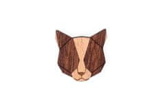 BeWooden drevená brošňa Red Cat Brooch univerzálna