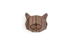 BeWooden drevená brošňa British Cat Brooch univerzálna