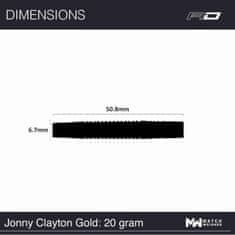 RED DRAGON Šípky Jonny Clayton Gold - 20g