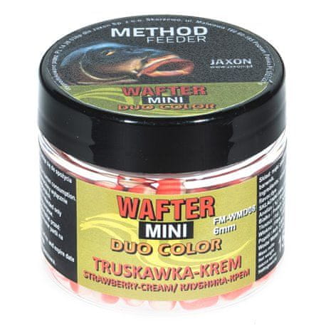 Jaxon Wafter mini Duo 6mm method feeder jahoda / krém 15g