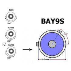 motoLEDy H6W LED BAX9S 12V CANBUS 350lm biela 