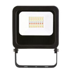 Solight LED vonkajšie Smart WIFI reflektor 14W/230V/CCT-RGB/1275Lm/IP65 čierny