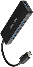 AXAGON HUE-G1C, 4x USB 3.2 Gen 1 SLIM hub, kábel Type-C 14cm napevno